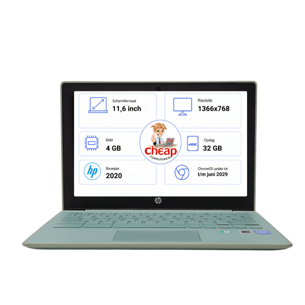 HP Chromebook 11 G8 groen